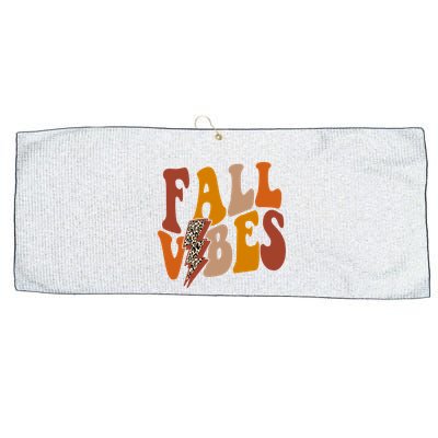 Fall Vibes Fall Season Lighting Bolt Large Microfiber Waffle Golf Towel