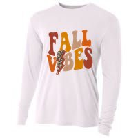 Fall Vibes Fall Season Lighting Bolt Cooling Performance Long Sleeve Crew