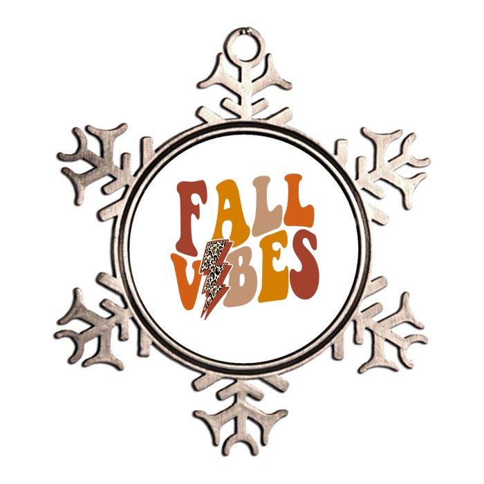 Fall Vibes Fall Season Lighting Bolt Metallic Star Ornament