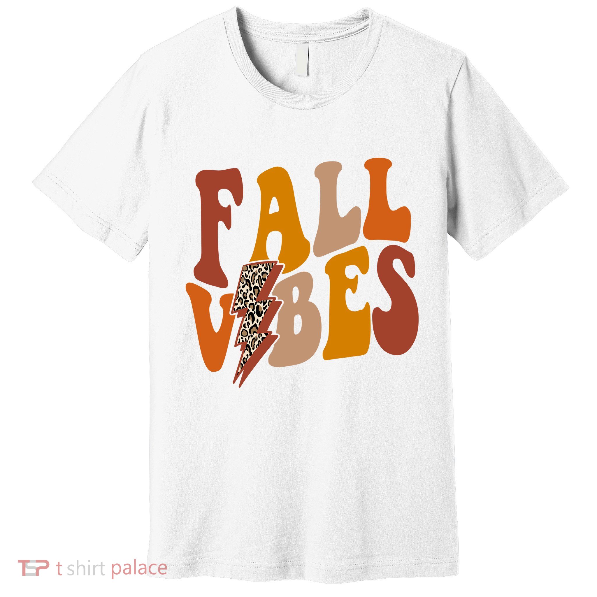 Fall Vibes Fall Season Lighting Bolt Premium T-Shirt