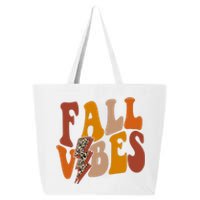 Fall Vibes Fall Season Lighting Bolt 25L Jumbo Tote