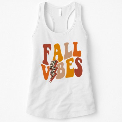 Fall Vibes Fall Season Lighting Bolt Womens Tank Top
