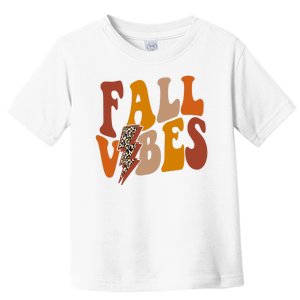 Fall Vibes Fall Season Lighting Bolt Toddler T-Shirt