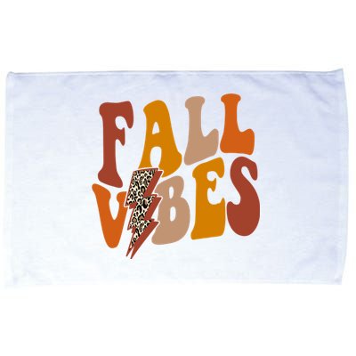 Fall Vibes Fall Season Lighting Bolt Microfiber Hand Towel