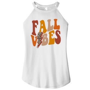 Fall Vibes Fall Season Lighting Bolt Women's Perfect Tri Rocker Tank