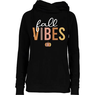 Fall Vibes Womens Funnel Neck Pullover Hood