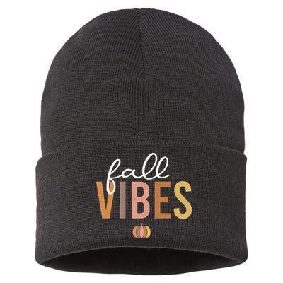 Fall Vibes Sustainable Knit Beanie