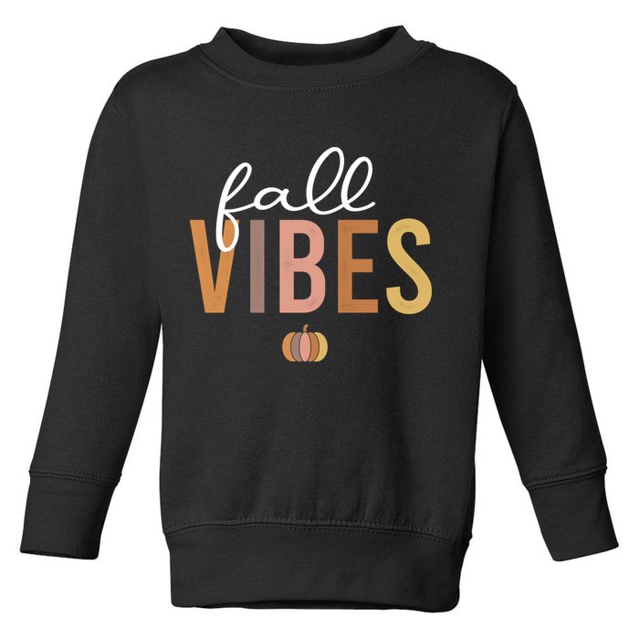Fall Vibes Toddler Sweatshirt