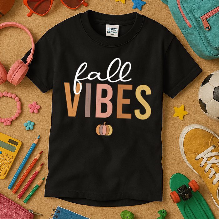 Fall Vibes Kids T-Shirt