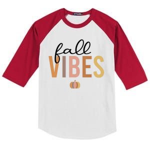 Fall Vibes Kids Colorblock Raglan Jersey