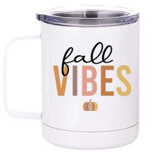 Fall Vibes 12 oz Stainless Steel Tumbler Cup