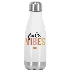 Fall Vibes Stainless Steel Insulated Water Bottle