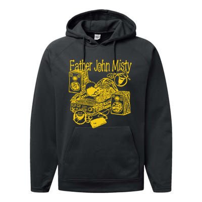 Favorite Vegetable Father John Misty Performance Fleece Hoodie