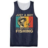 Funny Vintage Fishing Jokes Boy Fisherman Bass Fish Mesh Reversible Basketball Jersey Tank