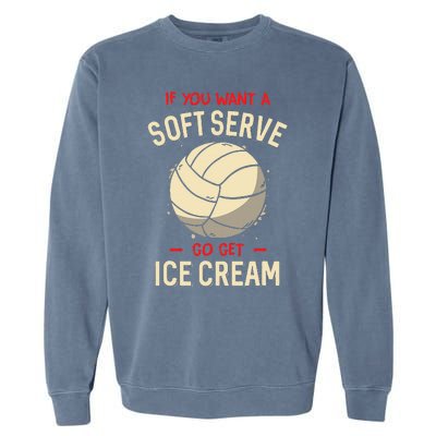 Funny Volleyball Garment-Dyed Sweatshirt