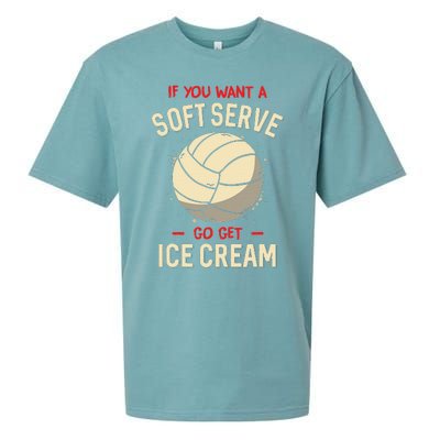 Funny Volleyball Sueded Cloud Jersey T-Shirt