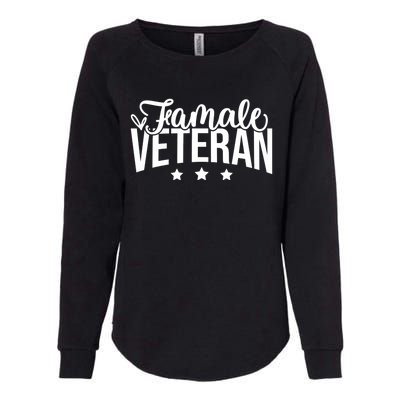 Female Veteran Womens California Wash Sweatshirt