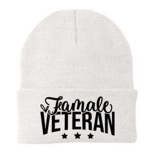 Female Veteran Knit Cap Winter Beanie