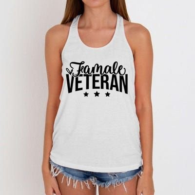 Female Veteran Women's Knotted Racerback Tank