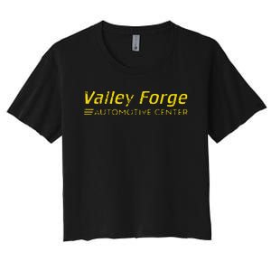 Funny Valley Forge Automotive Center Gift Women's Crop Top Tee