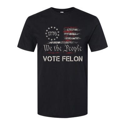 Funny Vote For The Felon Softstyle® CVC T-Shirt