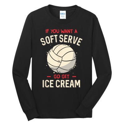 Funny Volleyball Tall Long Sleeve T-Shirt