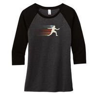 Fencing Vintage Fencer Women's Tri-Blend 3/4-Sleeve Raglan Shirt