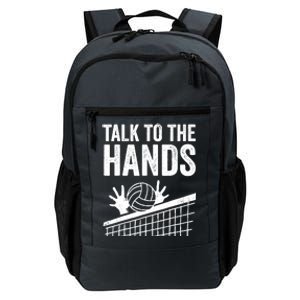 Funny Volleyball Gift For Boy Girl Cool Talk To The Hands Daily Commute Backpack