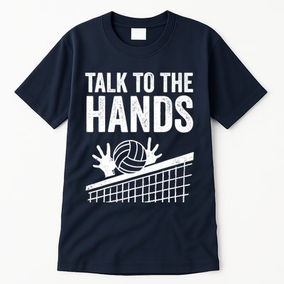 Funny Volleyball Gift For Boy Girl Cool Talk To The Hands Tall T-Shirt