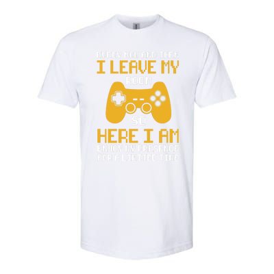 Funny Video Games Every Now And Then I Leave My Room Gaming Softstyle CVC T-Shirt