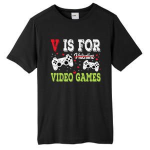 Funny Video Games Lover Valentine Day Fors Gamer Tall Fusion ChromaSoft Performance T-Shirt