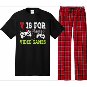 Funny Video Games Lover Valentine Day Fors Gamer Pajama Set