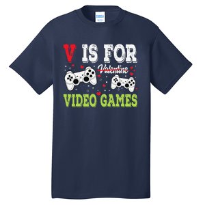 Funny Video Games Lover Valentine Day Fors Gamer Tall T-Shirt