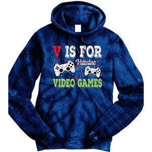 Funny Video Games Lover Valentine Day Fors Gamer Tie Dye Hoodie