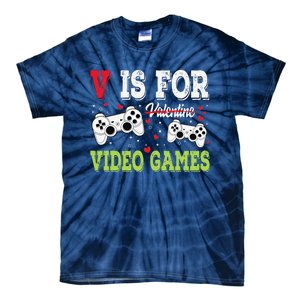 Funny Video Games Lover Valentine Day Fors Gamer Tie-Dye T-Shirt