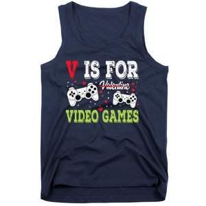 Funny Video Games Lover Valentine Day Fors Gamer Tank Top