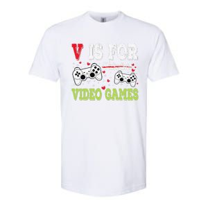 Funny Video Games Lover Valentine Day Fors Gamer Softstyle CVC T-Shirt