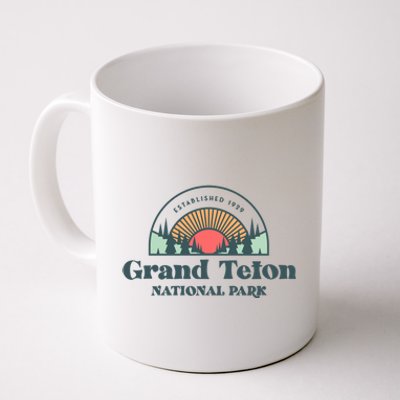 Family Vacation Gift Meaningful Gift Retro Grand Teton National Park Gift Coffee Mug