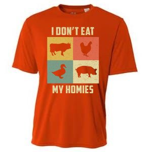 Funny Vegan Great Gift I Dont Eat My Homies Vegan Vegetarian Gift Cooling Performance Crew T-Shirt