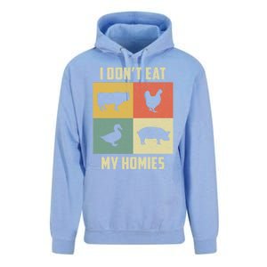 Funny Vegan Great Gift I Dont Eat My Homies Vegan Vegetarian Gift Unisex Surf Hoodie