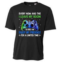 Funny Video Games Every Now And Then I Leave My Room Gaming Cooling Performance Crew T-Shirt