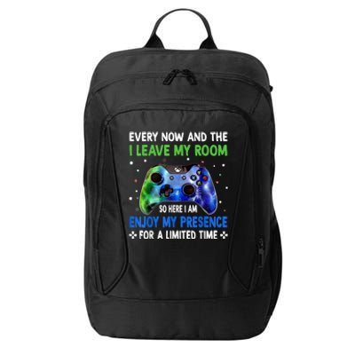 Funny Video Games Every Now And Then I Leave My Room Gaming City Backpack