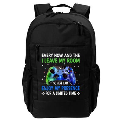 Funny Video Games Every Now And Then I Leave My Room Gaming Daily Commute Backpack