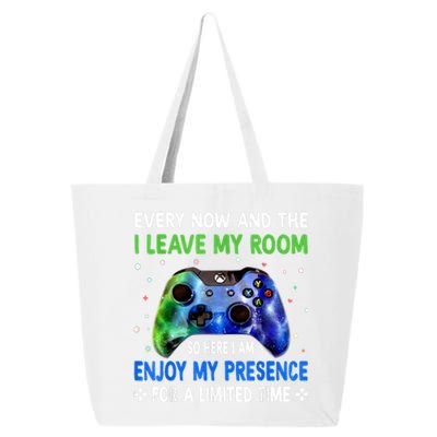 Funny Video Games Every Now And Then I Leave My Room Gaming 25L Jumbo Tote