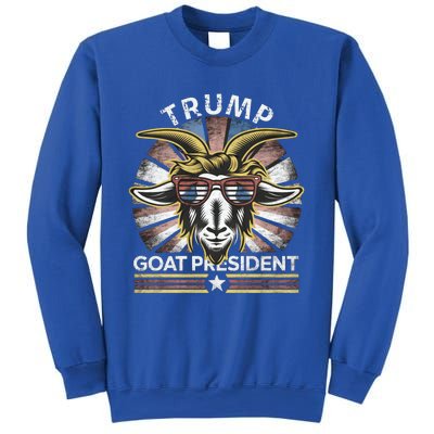 Funny Vintage Goat Trump 45th President Election 2024 Cool Gift Sweatshirt