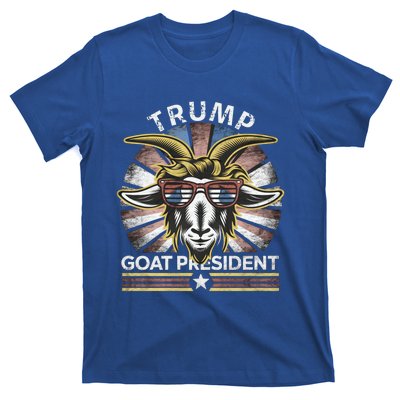 Funny Vintage Goat Trump 45th President Election 2024 Cool Gift T-Shirt