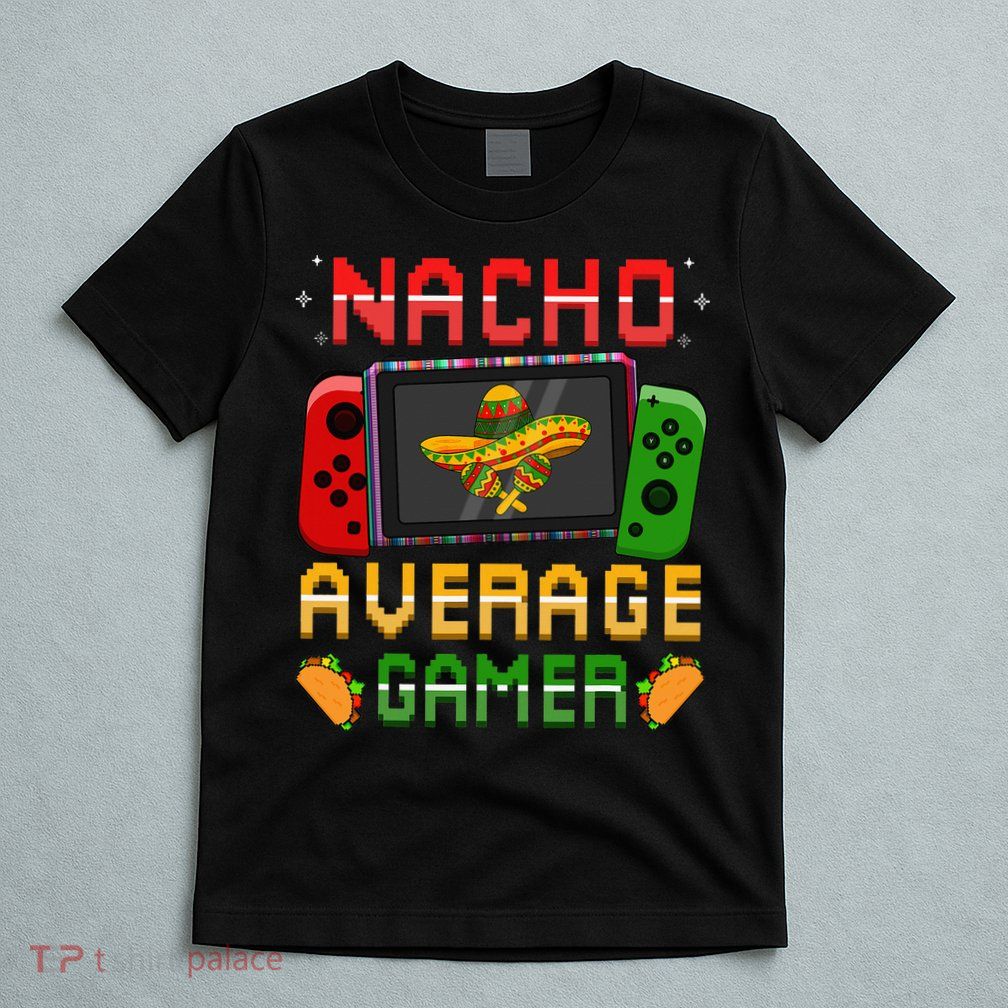 Funny Video Gamer Cinco De Mayo Let's Fiesta Party T-Shirt