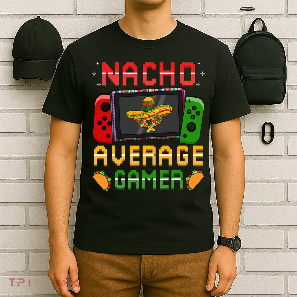 Funny Video Gamer Cinco De Mayo Let's Fiesta Party T-Shirt