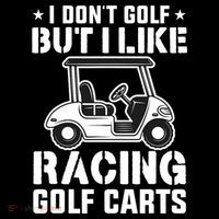 Funny Vintage Golfing I Like Racing Golf Cart Baby Bodysuit