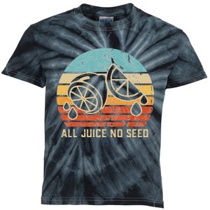 Funny Vasectomy Gifts All Juice No Seed Kids Tie-Dye T-Shirt